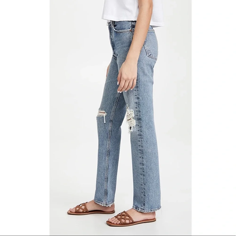NWT Agolde Lana Mid Rise Vintage Straight Jeans - Picture 3 of 3